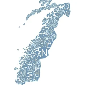 Nordland kart (blå kart)