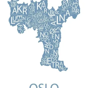 Oslo kart (blå kart)