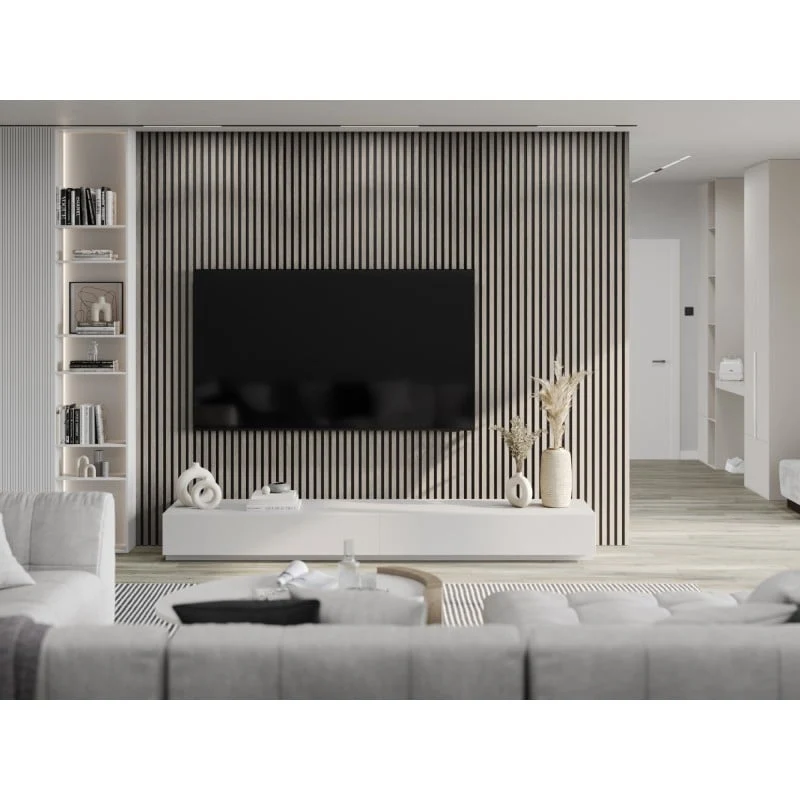 Veggplater 275 x 30 cm grå eik Akustisk Mexen Lam – S100-275307-3015-005