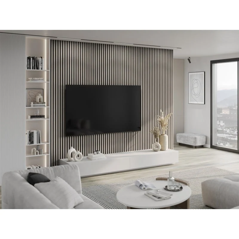 Veggplater 275 x 30 cm grå eik Akustisk Mexen Lam – S100-275307-3015-005