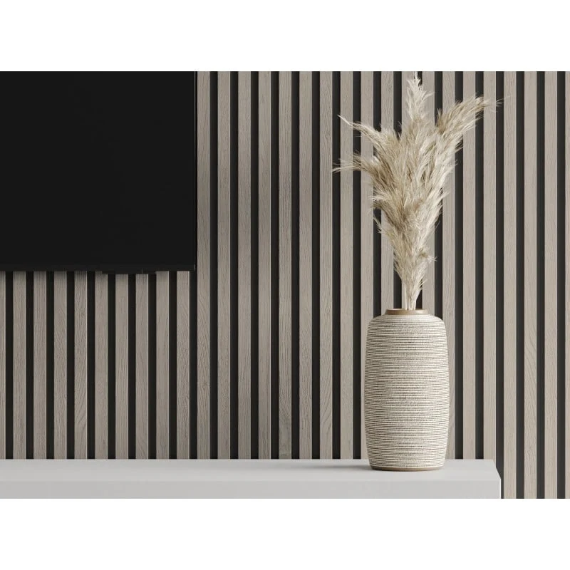 Veggplater 275 x 30 cm grå eik Akustisk Mexen Lam – S100-275307-3015-005