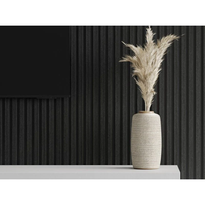 Veggplater 275 x 30 cm svart eik akustisk Mexen Lam – S105-275307-3015-025