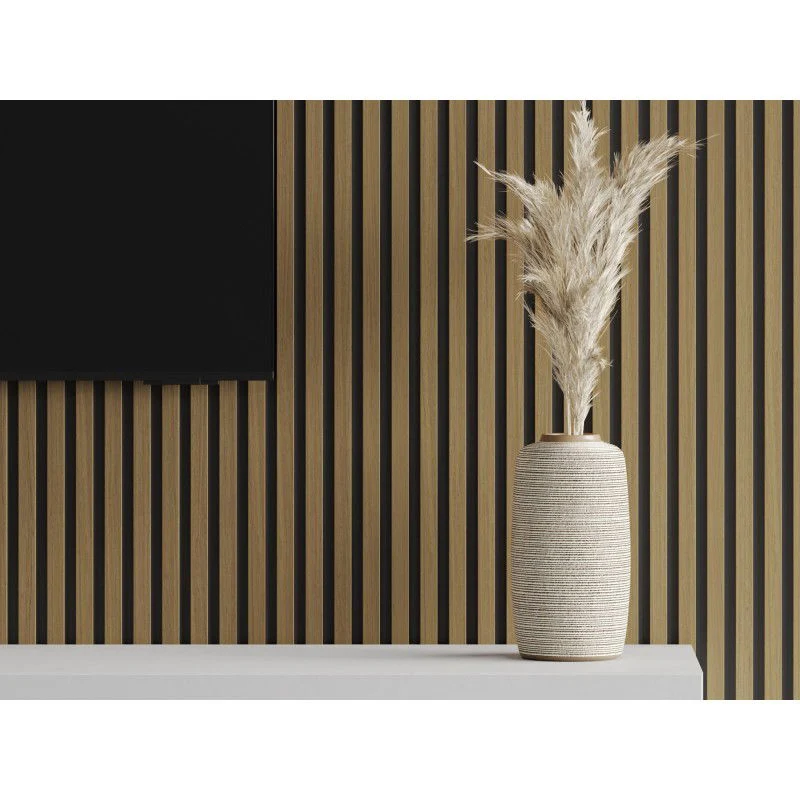 Veggplater 275 x 30 cm teak Akustisk Mexen Lam – S100-275307-3015-014
