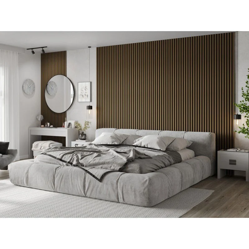 Veggplater 275 x 30 cm teak gyllen Akustisk Mexen Lam – S105-275307-3015-014