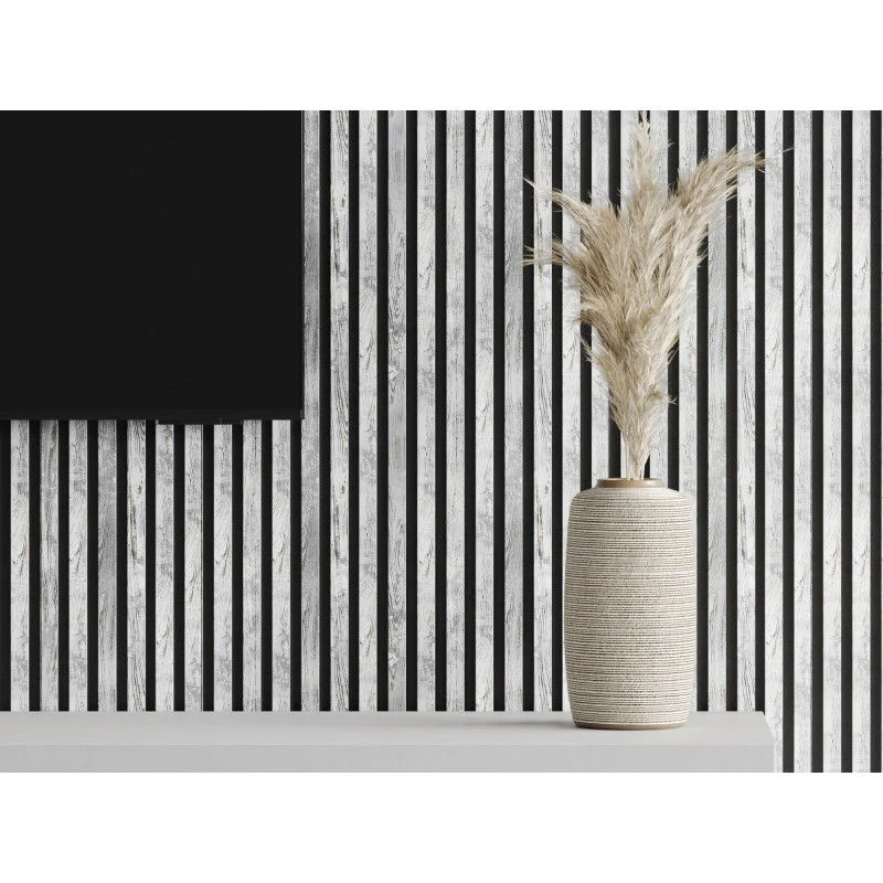 Veggplater 275x31,5 cm hvit eik Akustisk Mexen Lam – S105-275317-2812-064