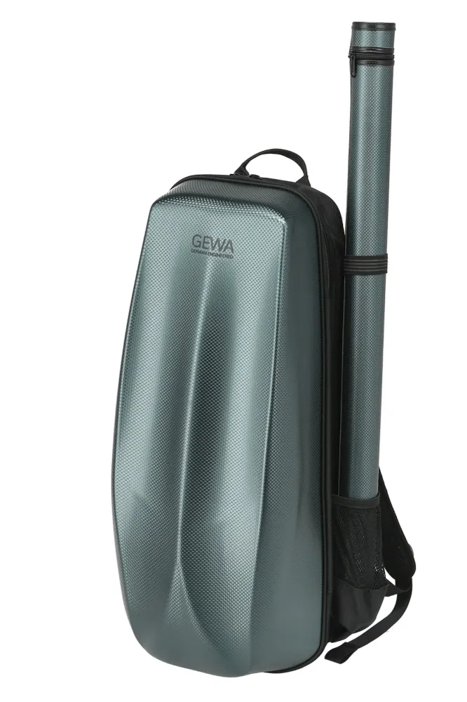 GEWA ryggsekk Fioliner-etui Space Bag - Green 4/4 - 3/4 (33 x 67 (med bueetui 79 ) x 19 cm)
