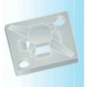 Ankerplate buntebånd hvit 12,5X12,5mm selvklebende/skruehull