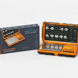 On Balance TUFF - Vektlommevekt (100 gram x 0.01 gr) - Lommevekt (oransje)