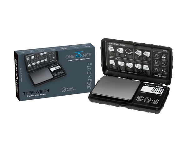 På balanse | TUFF svart lommevekt (200gr x 0,01gr)