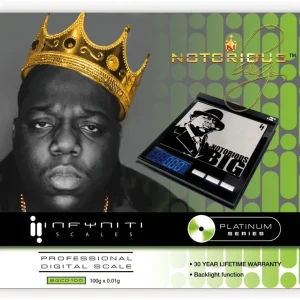 Infyniti Scales - BIGGIE Record CD Digital Scales (100 gram x 0.01 gr.)