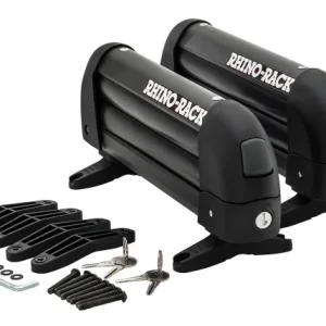 Rhino-Rack Universal Ski Carrier - Fits 2 Pairs Skis - Black